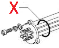 WGADM0041/093 Гумовий ущільнювач бойлеру, OR 146, Gaggia