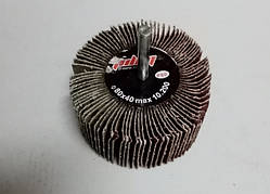 Наждачний диск 80/40/6 пелюстковий P80 на дриль