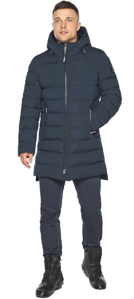 Зимова пральна куртка темно-синя модель 49080 р - 54 56, фото 1