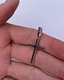 Підвіска хрест срібний 925 проби, фото 3
