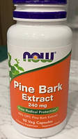 Пикногенол Экстракт сосновой коры NOW Pine Bark Extract 240 mg 90 вегетарианских капсул