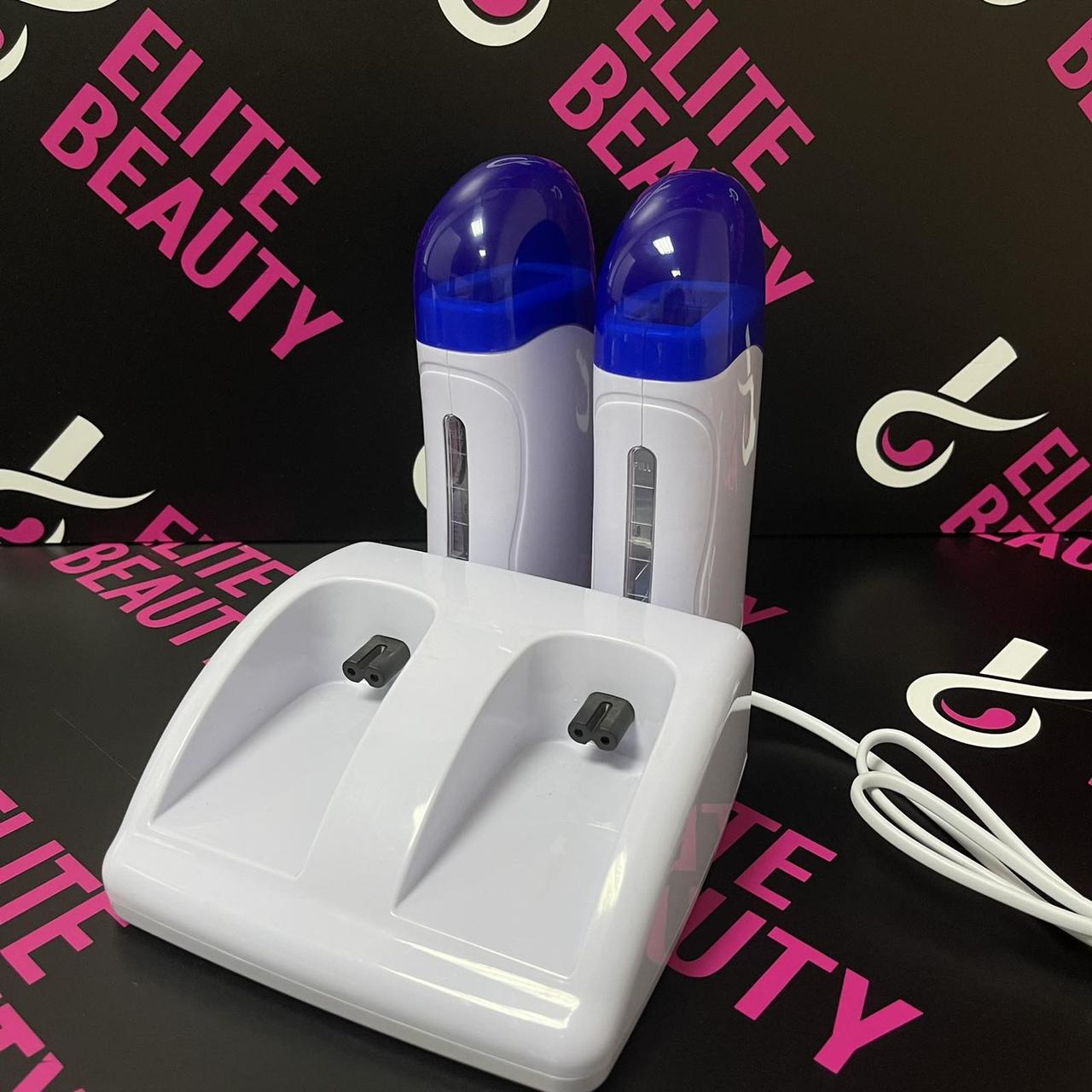 Білий воскоплав на 2 касети з базою