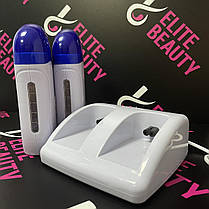 Білий воскоплав на 2 касети з базою, фото 5