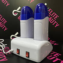 Білий воскоплав на 2 касети з базою, фото 4