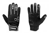 Велоперчатки осенние Onride Pleasure 20 черно-серые L (обхват ладони 21 см.)