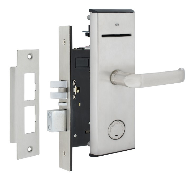 Замок для готелів JWM C1000-B-PP G-handle IC 12-24 VDC Mortise-A 38-55 мм правий нерж. сталь (Китай) Замок для готелів JWM C1000-B-PP G-handle IC 12-24 VDC Mortise-A 38-55 мм правий нерж. сталь (Китай)