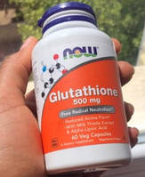 Глутатіон 500 Now Foods Glutathione 500 mg 60 капсул веган