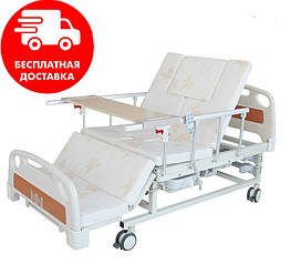 Медичне ліжко з туалетом та функцією бокового перевороту MIRID E20. Ліжко для реабілітації інваліда.