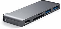 Хаб-адаптер Satechi Type-C USB 3.0 Passthrough Hub, Space Gray(ST-TCUPM)