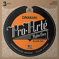 Струны D'Addario EJ43-3D Pro Arte Light Tension 27.5-42 3 sets