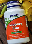 Слизький в'яз NOW Slippery Elm 400 mg 100 капсул вегетаріанських, фото 3