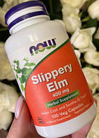 Слизький в'яз NOW Slippery Elm 400 mg 100 капсул вегетаріанських