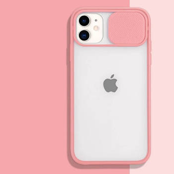 Чохол Totu Camshield зі шторкою для камери для iPhone 11 Рожевий