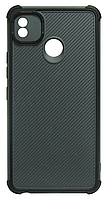 Накладка Tecno POP4 grey/black bamper Shockproof