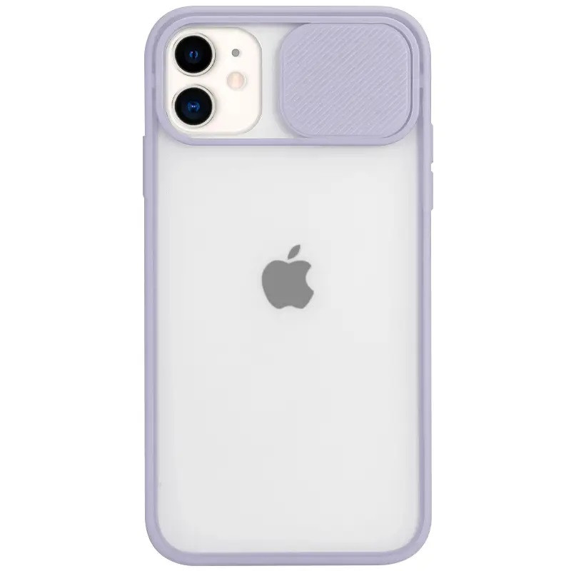 Чохол Totu Camshield зі шторкою для камери для iPhone 12 Бузковий