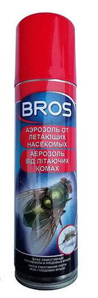 Брос/ BROS аерозоль від літаючих комах, 400 мл — для боротьби з мухами та одежної міллю в приміщеннях, фото 2