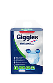 Підгузки-трусики для дорослих Giggles Large 100-150 см 8 шт при нетриманні сечі