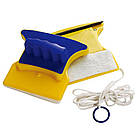 [ОПТ] Магнітна щітка скребок для миття вікон із двох сторін, Щітка для вікон із магнітами, фото 2