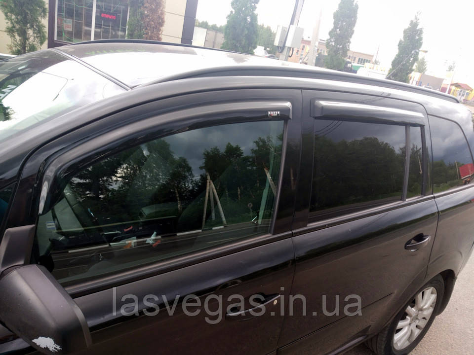 Дефлектори вікон, вітровики Opel Zafira B 2005-2011 (HIC/Тайвань), фото 1