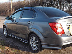 Дефлектори вікон, вітровики Chevrolet Sonic 2012-2020