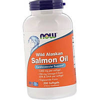 Жир дикого лосося аляскинського NOW Wild Alaskan Salmon Oil 200 гел капсул