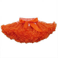 Пышная юбка американка оранжевая
