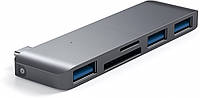 Хаб-адаптер Satechi Type-C USB 3.0 3-in-1 Combo Hub, Space Gray(ST-TCUHM)