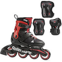 Ролики c защитой Rollerblade Microblade Combo Red