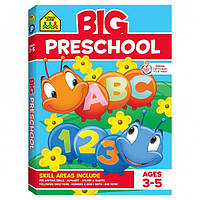 Дитяча книга для вивчення англійської мови Big Preschool Workbook ages 4+ School Zone підручник для дітей