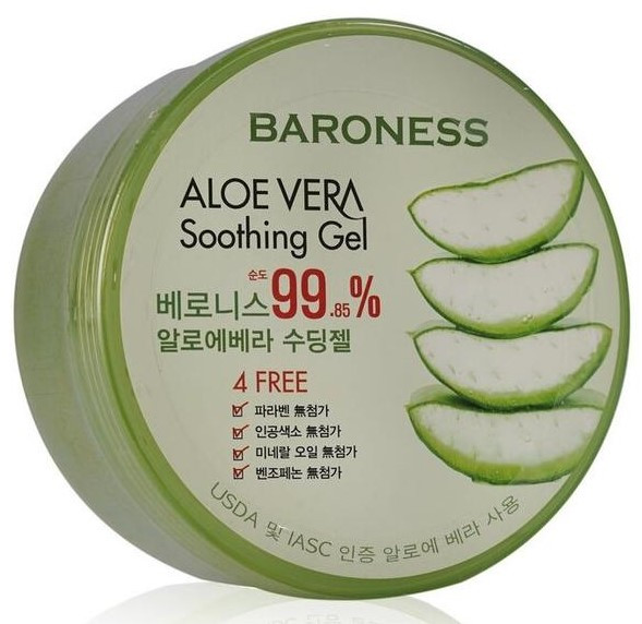 Багатофункціональний зволожувальний гель алое Baroness Aloe Soothing Gel 300 мл