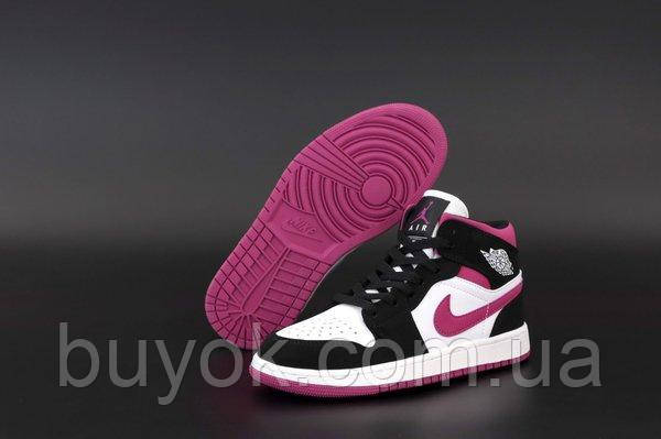 Жіночі кросівки Air Jordan 1 Mid Magenta BQ6472-005