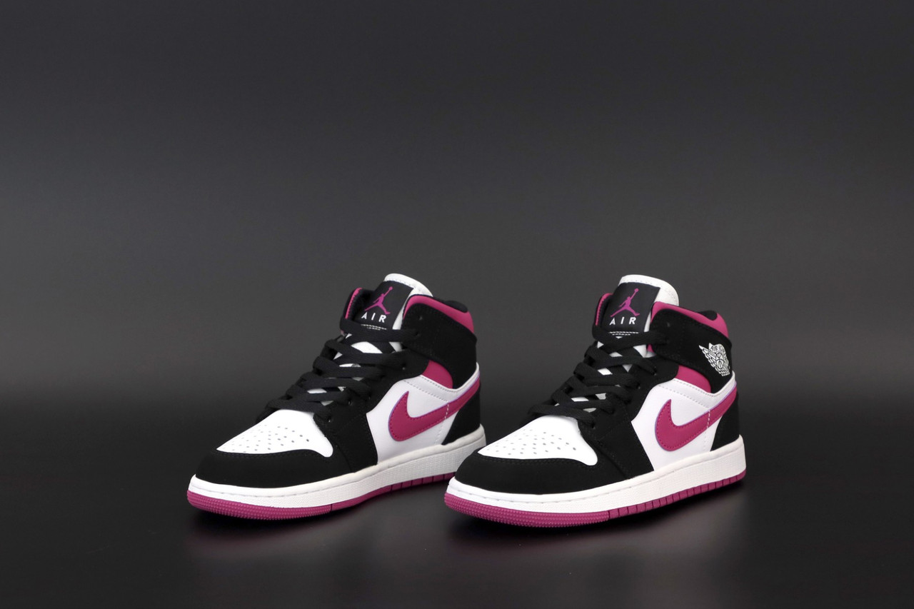 Жіночі кросівки Air Jordan 1 Mid Magenta BQ6472-005, фото 1