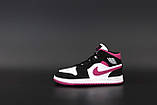 Жіночі кросівки Air Jordan 1 Mid Magenta BQ6472-005, фото 2