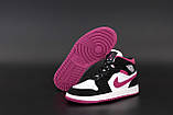 Жіночі кросівки Air Jordan 1 Mid Magenta BQ6472-005, фото 4