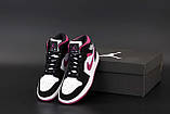 Жіночі кросівки Air Jordan 1 Mid Magenta BQ6472-005, фото 4