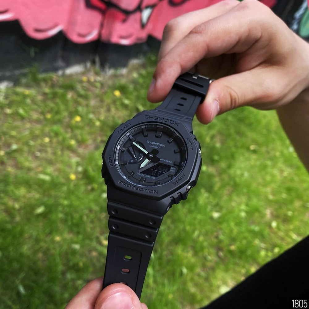 Водонепроникний годинник для плавання Casio GA-2100, чоловічий годинник тактичний протиударний, чоловічий годинник тактичний