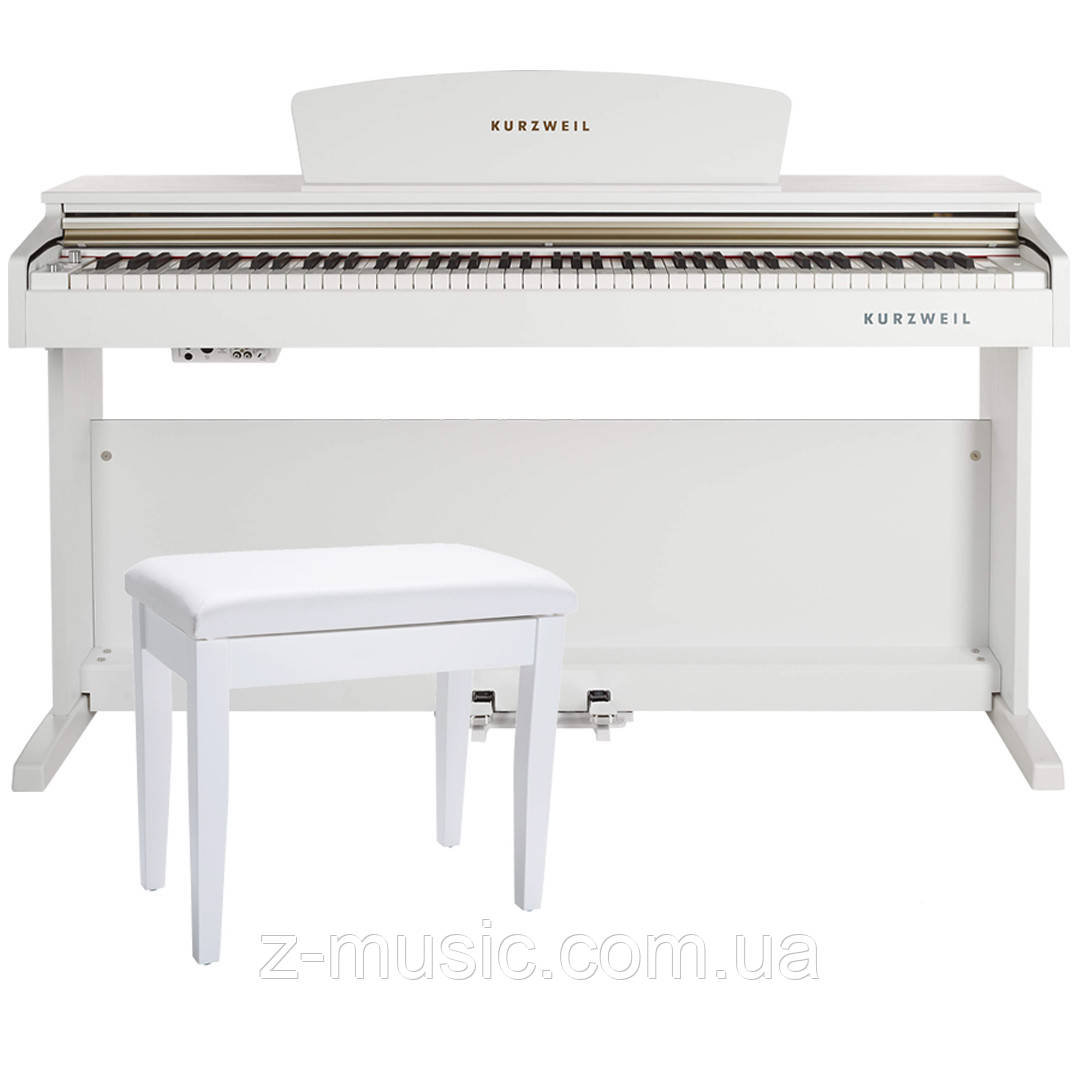 Цифрове піаніно Kurzweil M90 WH (стійка, 3 педалі, банкетка, пюпітр, блок живлення), фото 1