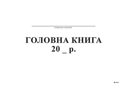 Головна книга, А4, офсет, 48 арк., фото 2