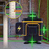 4D Лазерний рівень PRACMANU 16 ліній для стяжки підлоги ➜ ПУЛЬТ ➜ Зелені промені ➜ ГАРАНТІЯ: 1 рік, фото 5