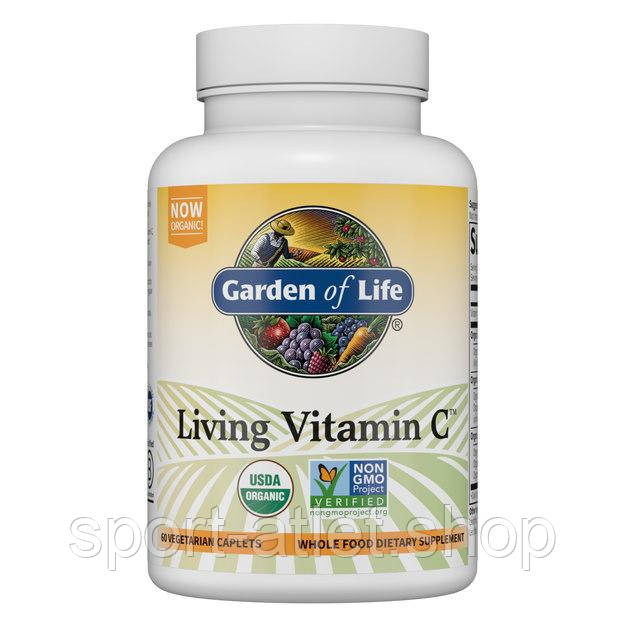 Вітаміни та мінерали Garden of Life Living Vitamin C, 60 каплет