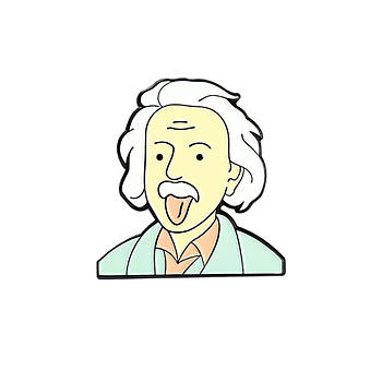 "Альберт Ейнштейн " значок (пін) металевий