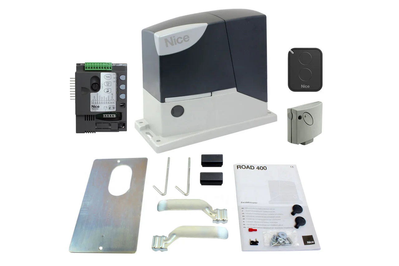 NICE RD400 KCE — автоматика для відкатних воріт (стулка до 400 кг), фото 1