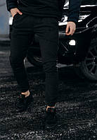 Мужские спортивные штаны трикотаж темно-серые XL