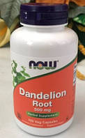 Корень одуванчика NOW Dandelion Root 500 mg 100 вегетарианских капсул