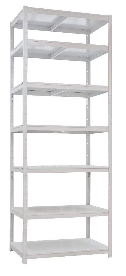 Стелаж металевий полочний висотою 2730 мм на 7 полиць  (2730(в)(в)х750(ш)х460(гл)
