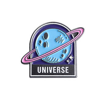 "Планета Всесвіт Universe" значок (пін) металевий