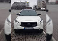 Вії на фари Infiniti FX35 2008+ Накладки фар авто Бровки для Інфініті ФКС 35 Вії Інфініті ФХ