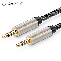 Кабель аудио UGREEN Jack 3.5mm на Jack 3.5mm Audio Aux Cable Net Braid 3m (черный)