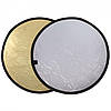 Фотовідбивач рефлектор 40 см Perfect Reflector 2 в 1 Gold/Silver, фото 7