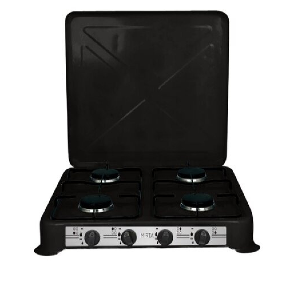 Настольная газовая плита-таганок Mirta GS-1004LN на 4 конфорки с ...